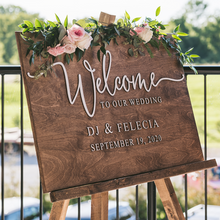 Welcome to Our Wedding Sign Board
