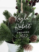 Personalized Engagement Christmas Ornament - Uimpress