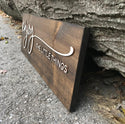Pine Wood Sign