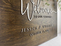 Simply Elegant Personalized Wood Wedding Welcome Sign