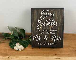 Personalized Wood Wedding Sign 