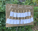 Your Seat Awaits Wood Wedding Seating Chart