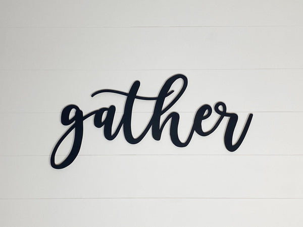 Gather Wood Sign, Wood Cut Out, Gather Wood Cut Out, Gather Sign